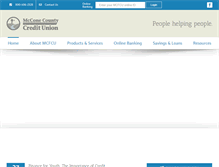 Tablet Screenshot of mcconecu.com